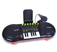 cavernedesjouets Clavier DJ Mixer 13 Touches avec Microphone - Table de mixage Enfant - Set Jouet Musical avec Carte Animal