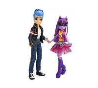 cavernedesjouets Coffret 2 poupees : Flash Sentry + Twilight Sparkle - Friendship Games - pour Little Pony Equestria Girls avec Carte Tigre
