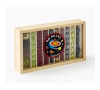 cavernedesjouets Coffret 60 Billes Enfant : Galaxie, Espace, planetes - pepites, calots, Plates et Rondes - Rare, Verre Colore - Set Jeu recre avec Carte