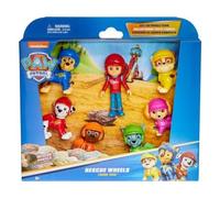 cavernedesjouets Coffret 7 Figurines Wheels pour Pat Patrouille Ryder Chiot Marcus Chase Ruben Stella Zuma Rocky - Set Chien + Carte