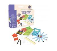 cavernedesjouets Coffret Accessoires spécial maitresse d'école - Jouer a la maitresse - Set Jeu de Role Enfant, Fille + 1 Carte Tigre