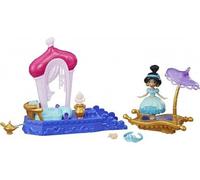 cavernedesjouets Coffret Aladdin : Jasmine et Son Tapis Magique au Palais + Accessoires - Mini-poupée - Set Jouet Fille Princesses avec Carte
