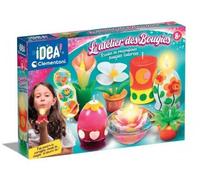 cavernedesjouets Coffret atelier des bougies, formes differentes - kit studio fabrique bougies cire - activite creative fille 8 ans - set jouet et carte