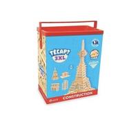 cavernedesjouets Coffret Baril 200 planchettes Bois Naturel pour tecap 3XL 3 Tailles - Jeu Construction Enfant - Jouet Francais avec 1 Carte Tigre - nouveauté