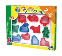 cavernedesjouets Coffret de 12 moules emporte pièces Pate a Modeler - Set Loisir créatif Enfant + Carte Tigre