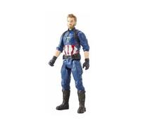 cavernedesjouets Coffret Figurine Infinity War : Captain America 30 cm - Titan Heros - Set Super Heros + 1 Carte Tigre - Jouet garçon
