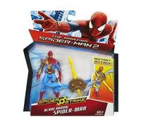 cavernedesjouets Coffret Figurine pour Spiderman 10cm + Accessoires - Set Figurine avec Carte - Jouet Garcon