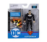 cavernedesjouets Coffret Figurine pour Superman Noir 10 cm + 3 Accessoires mystère - Personnage DC - Set Super héros + 1 Carte Tigre - Jouet garçon