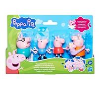 cavernedesjouets Coffret Figurines Peppa et sa Famille Dont Bebe Evie - Pack 5 Personnages - pour Jeu, Aventure, Maison - Set Jouet prescolaire + Carte