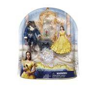cavernedesjouets Coffret la Belle et la bête et la Rose enchantée - Set 2 poupées Mannequin + Accessoires avec 1 Carte Animal