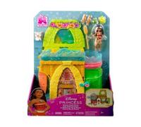 cavernedesjouets Coffret la Maison de vaiana Transformable 28 cm + 1 Figurine + 9 Accessoires - Set poupée Princesse + Carte Offerte