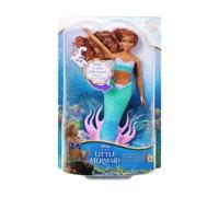 cavernedesjouets Coffret la Petite Sirene Qui Chante - Poupee Mannequin 30 cm - Set poupée Princesse avec 1 Carte Animaux - Jouet Fille