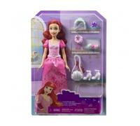 cavernedesjouets Coffret la Petite Sirene se Fait Une beauté - Poupee Mannequin 30 cm - Set poupée Princesse + Carte Animal - Jouet Fille