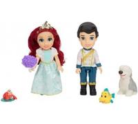 cavernedesjouets Coffret poupée articulée Petite sirène + Eric se Marie Chien Max sébastien polochon - Figurines Personnages - Set Princesse + Carte Tigre