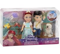 cavernedesjouets Coffret poupée articulée Petite sirène + Eric se Marie Chien Max sébastien polochon - Figurines Personnages - Set Princesse + Carte