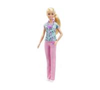 cavernedesjouets Coffret poupée Mannequin Docteur Blonde + Accessoire - poupée métier infirmière - Jouet Fille avec Carte Animal