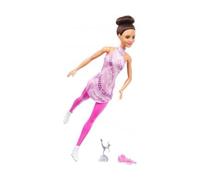 cavernedesjouets Coffret poupée Mannequin Patineuse Artistique + 2 Accessoires - Patinage - poupée métier - Jouet Fille + Carte Animal