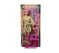 cavernedesjouets Coffret poupée Mannequin Spa et Bien être avec Peignoir et Chien - 11 pièces - poupée Blonde - Jouet Fille + Carte Animal