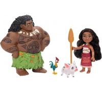 cavernedesjouets Coffret poupée pour poupée vaiana Maui Cochon pua Poulet heihei + 1 Accessoire - Set Princesse Jouet Fille + Carte