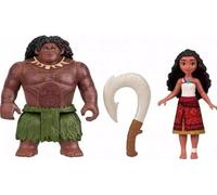cavernedesjouets Coffret poupée pour vaiana et Maui + 1 Accessoire - Mini poupée 9 cm - Set Princesse Jouet Fille + Carte