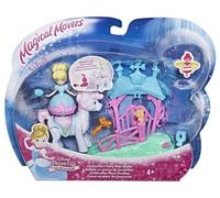 cavernedesjouets Coffret poupée Princess - Cendrillon avec Poney Blanc et Accessoires - poupée - Set Fille Mini poupée avec Carte Tigre