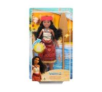 cavernedesjouets Coffret poupée vaiana 2 Qui Chante + 1 Accessoire - poupée Mannequin - Set Princesse Jouet Fille + 1 Carte