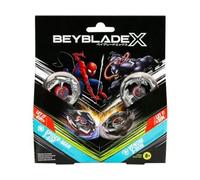 cavernedesjouets Coffret pour Beyblade 2 toupies + 2 lanceurs : pour Spiderman 3-60f et Venom 3-80n Type Attaque et défense + 1 Carte Tigre