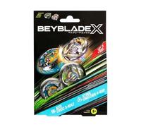 cavernedesjouets Coffret pour Beyblade 2 toupies : Croc 3-60lf + Sting Unicorn 4-60p - Type Attaque et équilibre + 1 Carte Tigre
