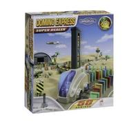 cavernedesjouets Coffret pour Domino Express 50 Pieces - Super Dealer - Pack Parcours Dominos Cascades - Circuit Set Jeu Construction + Carte