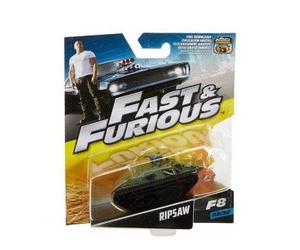 cavernedesjouets Coffret pour Fast & Furious : Tank ripsaw - vehicule Miniature Militaire Vert - Set Voiture Collection et Carte Tigre