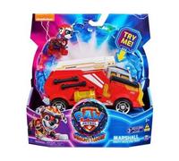 cavernedesjouets Coffret pour la Super Pat Patrouille Film Marcus + Camion Pompier Luxe Son et lumière - Set Figurine et véhicule avec Carte Tigre