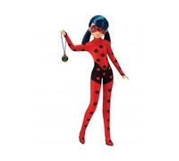 cavernedesjouets Coffret pour Ladybug Lucky Charm 26 cm Tenue Rouge et Noir + 2 Accessoires - Set poupée Mannequin Marinette articulée + Une Carte Offerte