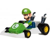 cavernedesjouets Coffret pour Mario Kart : Kart Luigi 8 cm - Set Personnage Collection et 1 Carte Tigre - Enfant