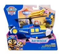 cavernedesjouets Coffret pour Pat Patrouille air Rescue Chase + hélicoptère de Police de Luxe - Set Figurine et véhicule + Une Carte Tigre