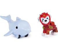 cavernedesjouets Coffret pour Pat Patrouille Aqua : Chien Marcus et Son Dauphin avec 1 Carte Offert - Set Figurine - Chien - mer