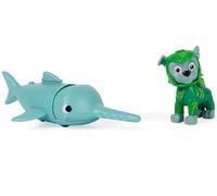 cavernedesjouets Coffret pour Pat Patrouille Aqua : Chien Rocky et Son Poisson-scie avec Carte Offert - Set Figurine - Chien - mer