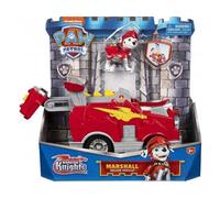 cavernedesjouets Coffret pour Pat Patrouille - Camion Pompier Grande echelle avec Chien Marcus - Set Chevalier Knights et 1 Carte Tigre - Voiture - Figurine
