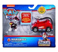 cavernedesjouets Coffret pour Pat Patrouille Chien Marcus avec Son 4x4 Pompier - Figurine - Set Jeep Collection Ultimate + Carte Tigre