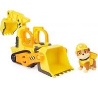 cavernedesjouets Coffret pour Pat Patrouille Collection Ruben et Compagnie - Ruben + Camion tractopelle - Set Figurine et véhicule avec Carte Tigre
