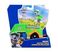 cavernedesjouets Coffret pour Pat Patrouille Figurine Chien Rocky et Camion de Recyclage Vert - Set Figurine et véhicule et Carte - Jouet garçon