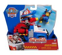 cavernedesjouets Coffret pour Pat Patrouille Fire Rescue Chase + Camion de Police de Luxe - Set Figurine et véhicule + Carte Tigre