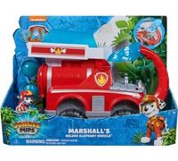 cavernedesjouets Coffret pour Pat Patrouille Jungle Pups Deluxe Marcus + Camion de Pompier de Luxe - Set Figurine et véhicule + 1 Carte Tigre