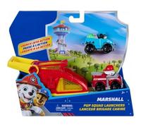 cavernedesjouets Coffret pour Pat Patrouille Lanceur Brigade Canine Camion de Pompier Marcus + 4 x 4 Tout-Terrain Rex - 2 véhicules + Carte Tigre