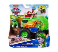 cavernedesjouets Coffret pour Pat Patrouille Rocky + véhicule Tout Terrain Wheels Transformable - Set Figurine et véhicule avec Carte Tigre