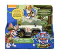 cavernedesjouets Coffret pour Pat Patrouille : Tracker + Jeep / 4x4 - Figurine Chien et véhicule - Set Voiture avec Carte Tigre