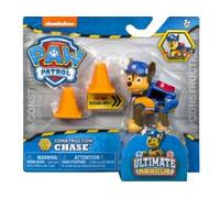 cavernedesjouets Coffret pour Pat Patrouille Ultimate Rescue Construction : Chien Chase Sac a Dos Transformable + 2 plots - Figurine Animal + Carte Tigre