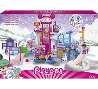 cavernedesjouets Coffret pour pinypon la Station de Ski de Sport d'hivers + Accessoires - 1 Figurine - Set Mini Poupee + Carte Animal - des 4 Ans