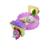cavernedesjouets Coffret pour zhu zhu Puppies : Aire de Jeux - arene de Jeu - Set Accessoires pour zhu zhu Pets + Carte Tigre