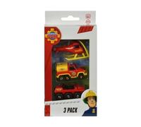 cavernedesjouets Coffret Sam Le Pompier 3 véhicules en métal : Hydrus - Pick up vénus - hélicoptère océan - Set Voiture Miniature + 1 Carte Tigre