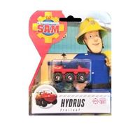 cavernedesjouets Coffret Sam Le Pompier véhicule en métal Hydrus 4 x 4 de Pompier Rouge 6 cm - Set Voiture Miniature + 1 Carte Tigre